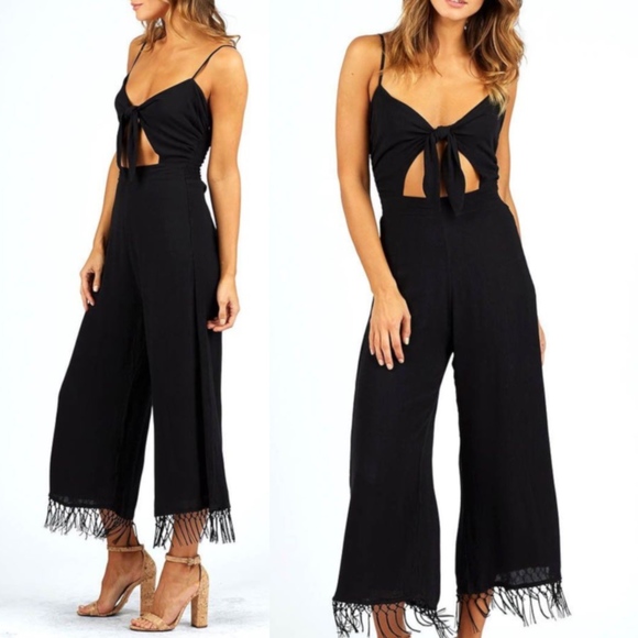 Cleobella Pants - Cleobella Angelina Jumpsuit in Black